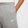 Nike Pantaloni Con Polsino Logo Piccolo Grigio Uomo