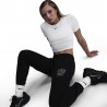 Nike Pantaloni Con Polsino Logo Nero Donna