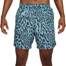 Nike Shorts Sportivi Train Leopard Azzurro Uomo