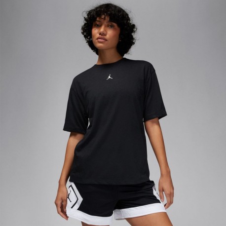 Nike Jordan T-Shirt Over Nero Donna