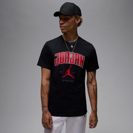 Nike Jordan T-Shirt Big Logo Nero Uomo