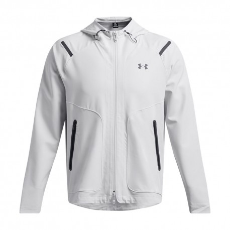 Under Armour Felpa Palestra Con Cappuccio Unstoppable Woven Ghl Bianco Uomo