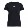 Under Armour Maglietta Palestra Logo Centrale Nero Donna