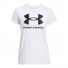 Under Armour Maglietta Palestra Rival Big Logo Bianco Donna