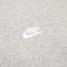 Nike Felpa Con Cappuccio Logo Piccolo Grigio Uomo