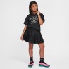 Nike Cropped T-Shirt Logo Nero Bambina