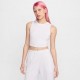 Nike Crop Top Bianco Donna