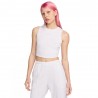 Nike Crop Top Bianco Donna