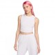 Nike Crop Top Bianco Donna