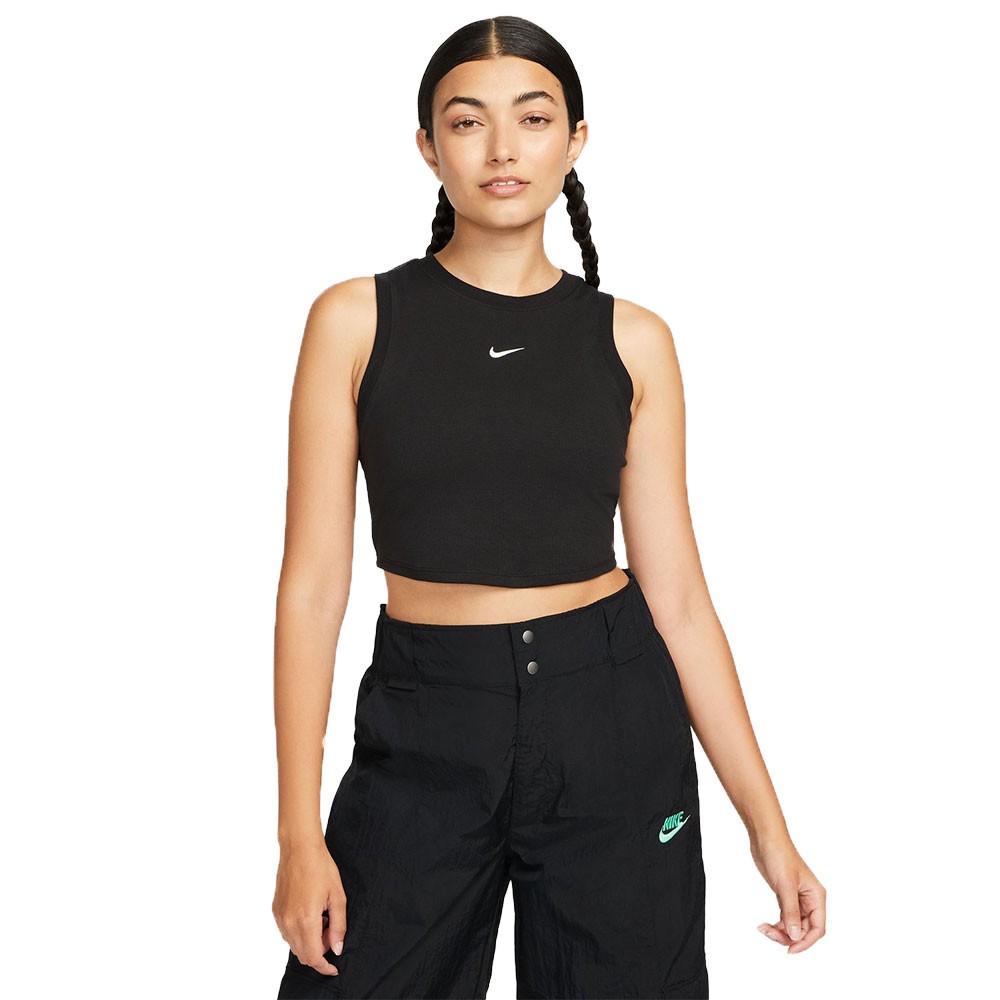 Image of Nike Sportswear Essentials Crop Top Nero Donna M068