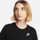 Nike T-Shirt Logo Piccolo Nero Donna