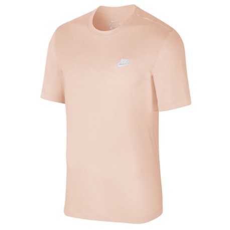 Nike T-Shirt Logo Piccolo Rosa Uomo