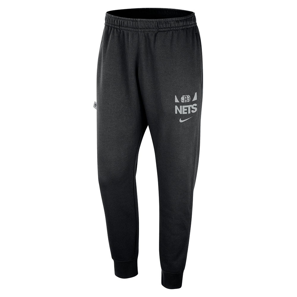 Image of Nike Pantaloni Tuta Nba Brooklyn Nets Club Nero Bianco Uomo S068