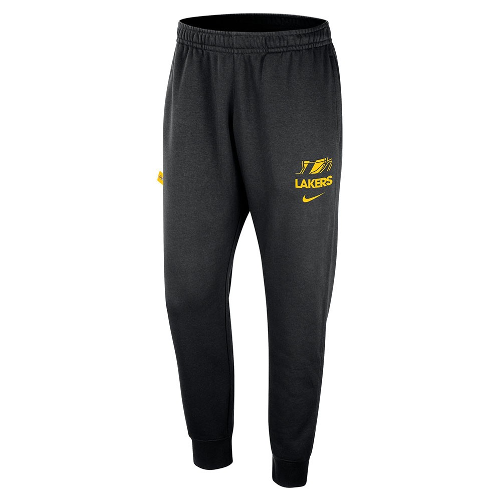 Image of Nike Pantaloni Tuta Nba Los Angeles Lakers Club Nero Giallo Uomo M068