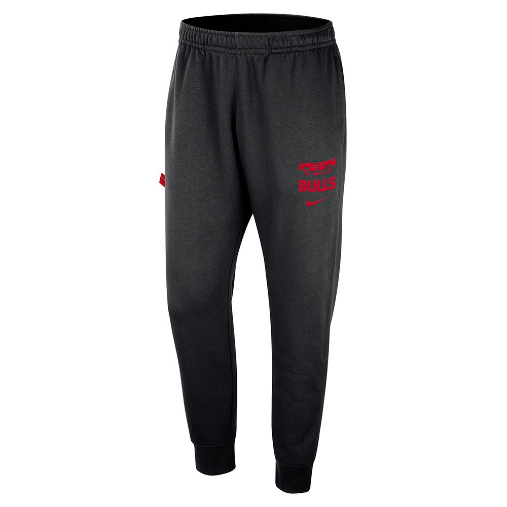 Image of Nike Pantaloni Tuta Nba Chicago Bulls Culb Nero Rosso Uomo L068