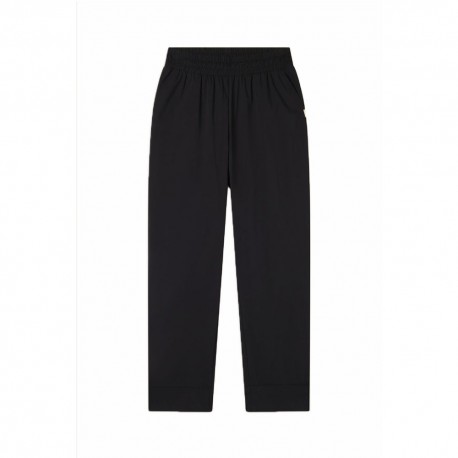 Freddy Pantaloni Con Polsino Slounge Nero Donna