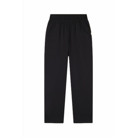 Freddy Pantaloni Con Polsino Slounge Nero Donna