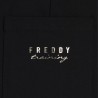 Freddy Pantaloni Sportivi con Fascia in Vita Floreale Nero Donna