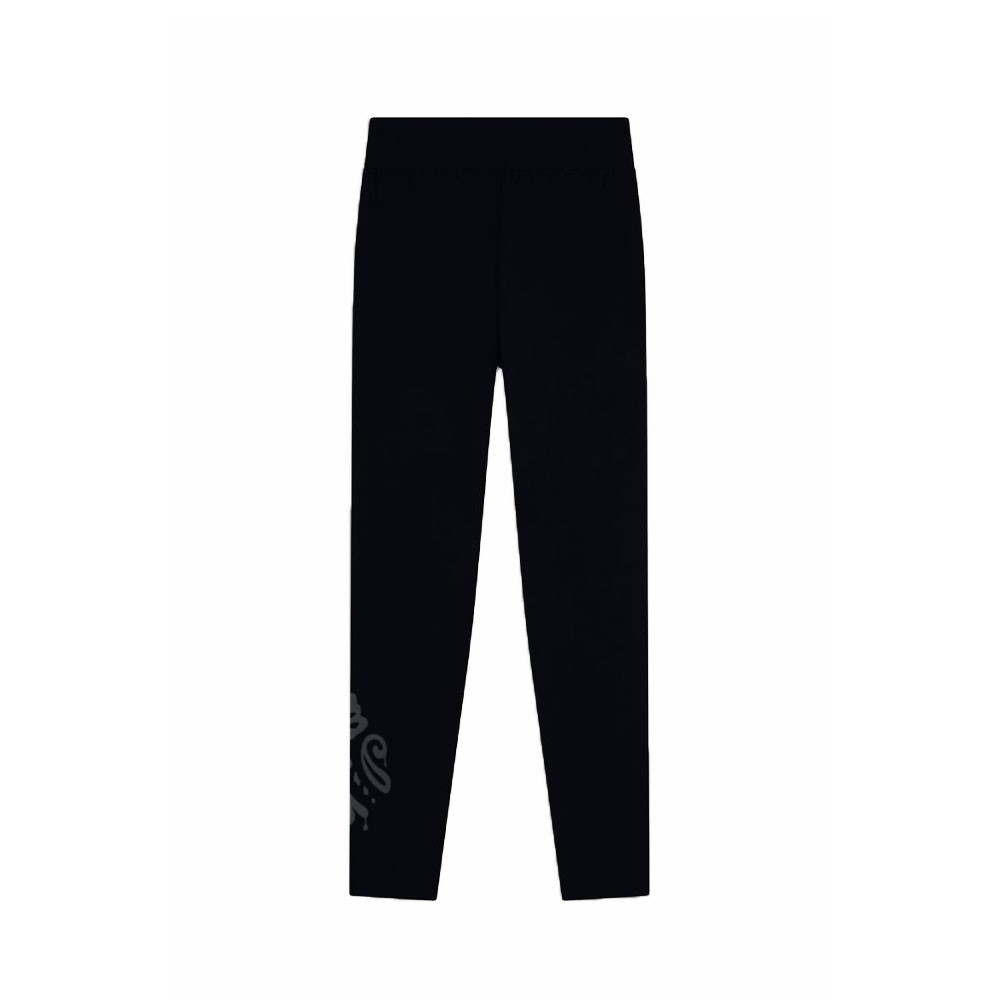 Image of Frossody Leggings Palestra 7/8 Vita Alta Jersey Dettagli Floreali Nero Donna XS068