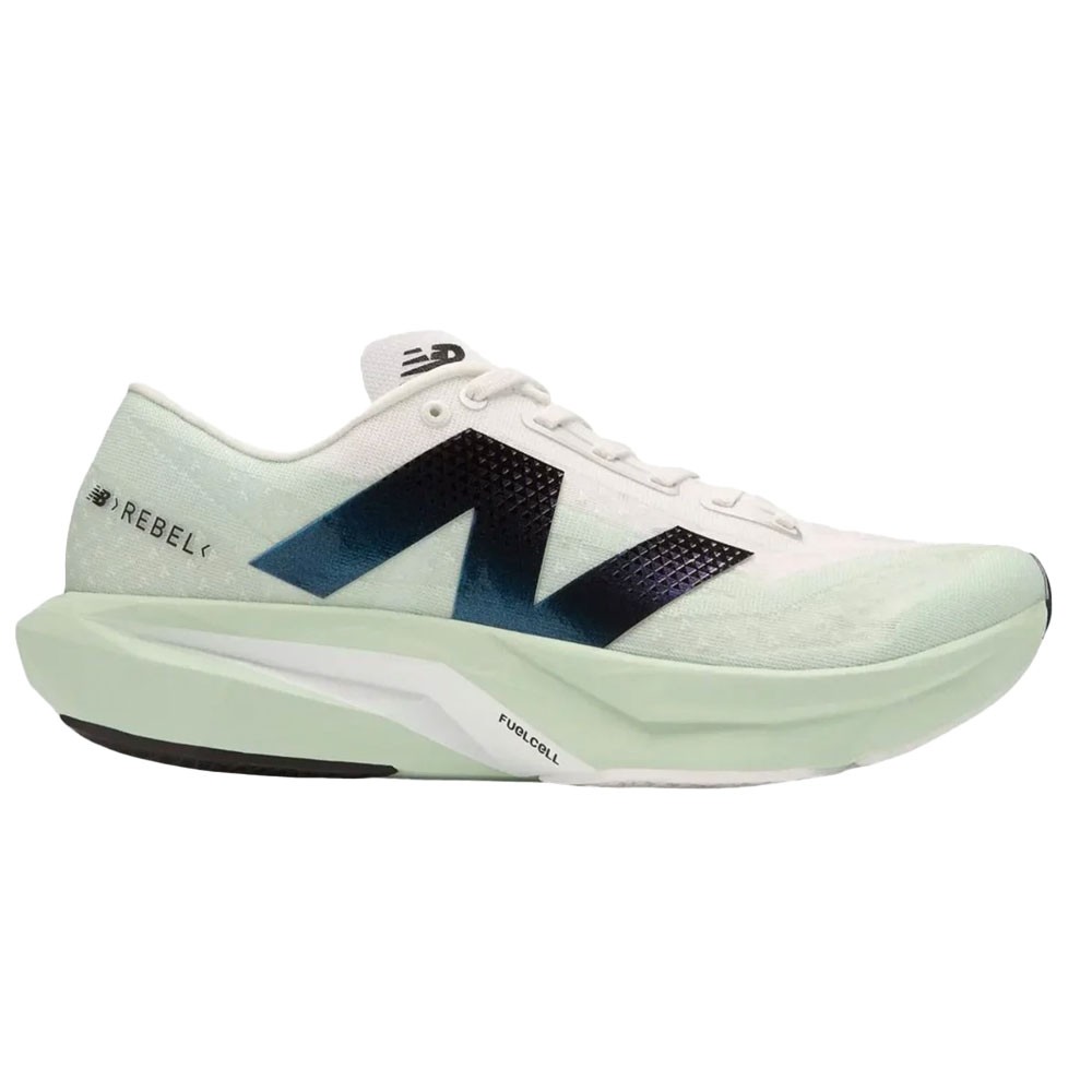 Image of New Balance Fuelcell Rebel V4 Bianco Verde - Scarpe Running Donna EUR 40.5 / US 9068