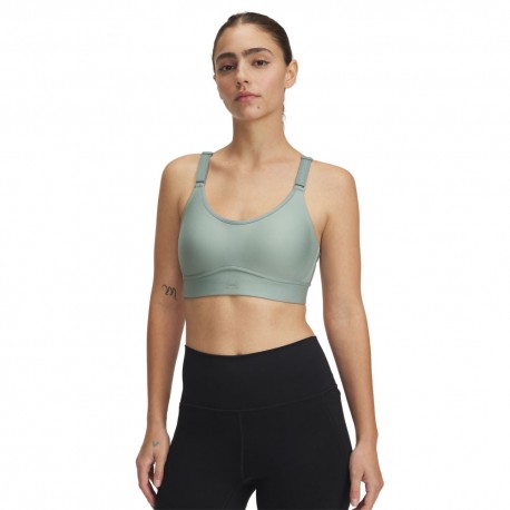 Under Armour Reggiseno Sportivo Medium Support Ghl Verde Donna