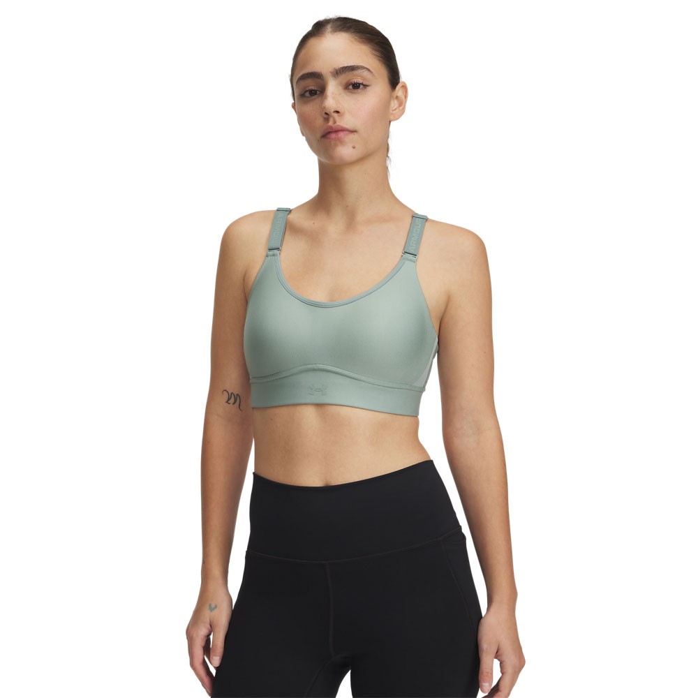 Image of Under Armour Reggiseno Sportivo Medium Support Ghl Verde Donna S A-C068