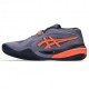 Asics Gel-Resolution X Clay Grigioish Purple Nova Arancio - Scarpe Da Tennis Uomo