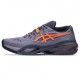 Asics Gel-Resolution X Clay Grigioish Purple Nova Arancio - Scarpe Da Tennis Uomo