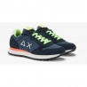 Sun 68 Tom Solid Nylon Fluo Navy Blu Arancio - Sneakers Uomo