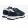 Sun 68 Ally Solid Nylon Navy Bianco - Sneakers Donna