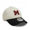 New Era Cappellino 9TWENTY AC Milan 'M' Logo Bianco