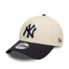 New Era Cappellino 9FORTY New York Yankees Colour Block Bianco