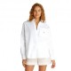 Calvin Klein Camicia Over Logo Bianco Donna