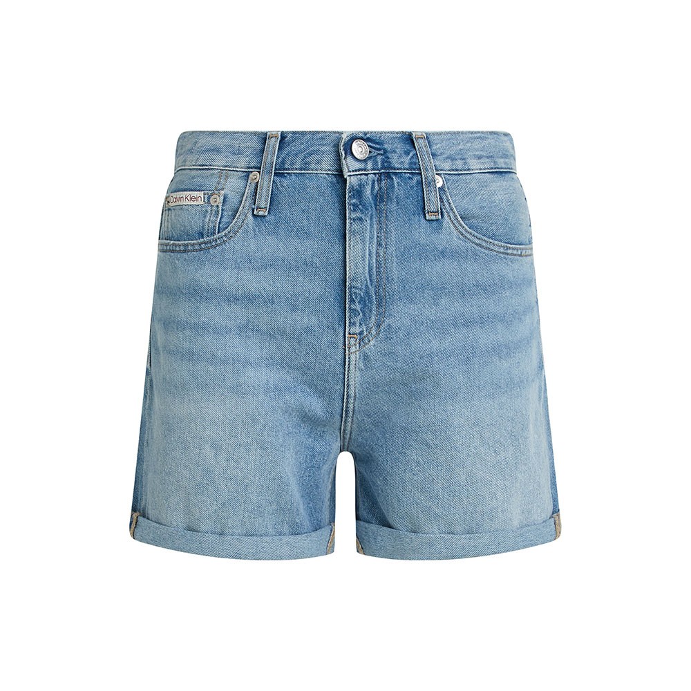 Image of Calvin Klein Shorts Mom Blu Chiaro Donna 29068