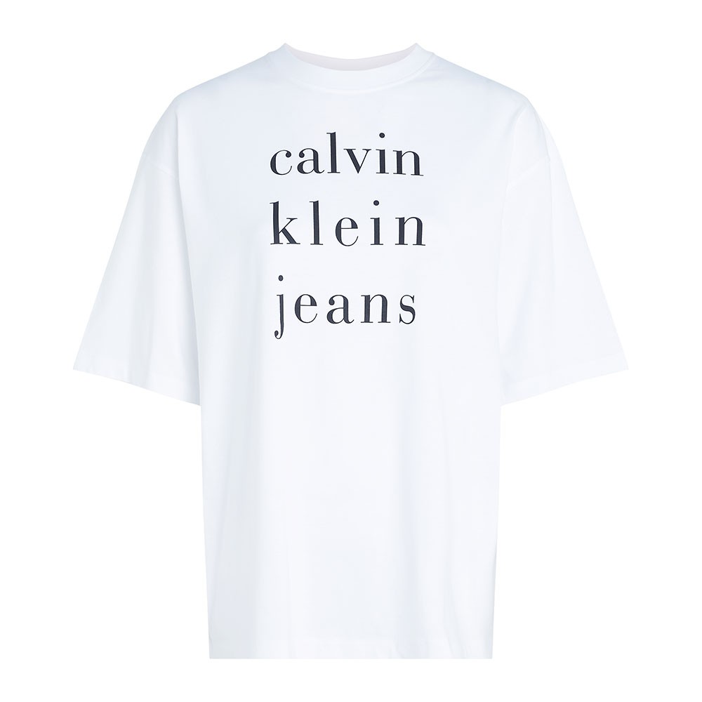 Image of Calvin Klein T-Shirt Logo Bianco Donna L068