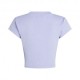 Calvin Klein T-Shirt Logo Crop Lilla Donna