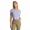 Calvin Klein T-Shirt Logo Crop Lilla Donna