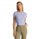 Calvin Klein T-Shirt Logo Crop Lilla Donna