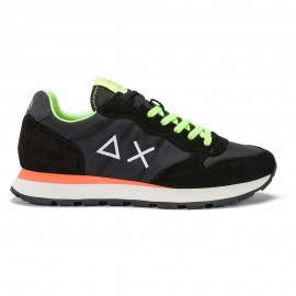 Sun 68 Tom Solid Nylon Fluo Nero Bianco Arancio - Sneakers Uomo