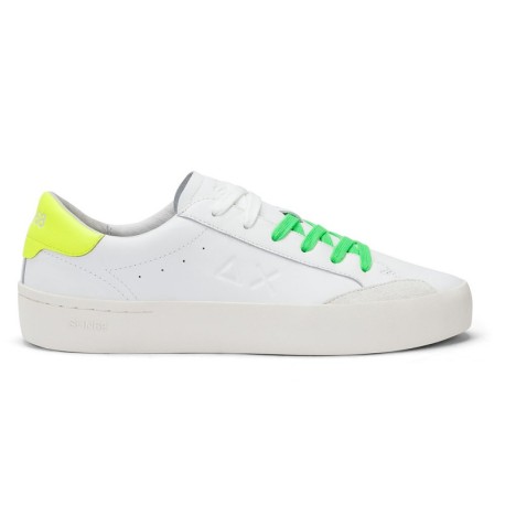 Sun 68 Street Lea Bianco Giallo Fluo - Sneakers Uomo