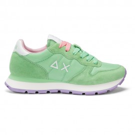 Sun 68 Ally Solid Nylon Verde Bianco - Sneakers Donna