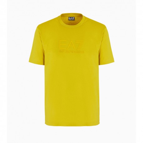 Ea7 T-Shirt Logo Visibility Giallo Uomo