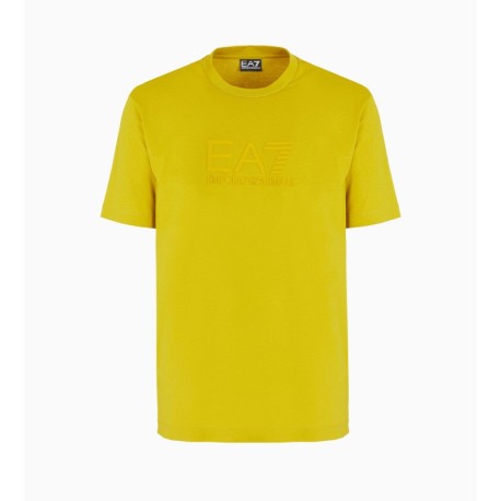 Ea7 T-Shirt Logo Visibility Giallo Uomo