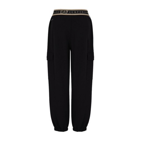 Ea7 Pantaloni Cargo Ventus Nero Donna