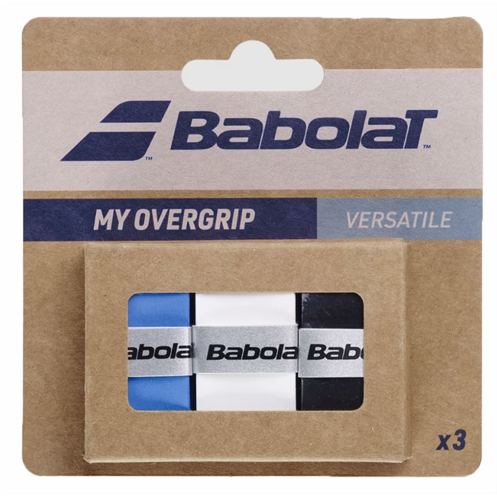 Image of Babolat My Overgrip Tennis X3 Nero Blu Bianco TU068