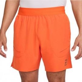 Nike Court Advantage Pantaloncini Tennis 6" Safety Arancio Uomo