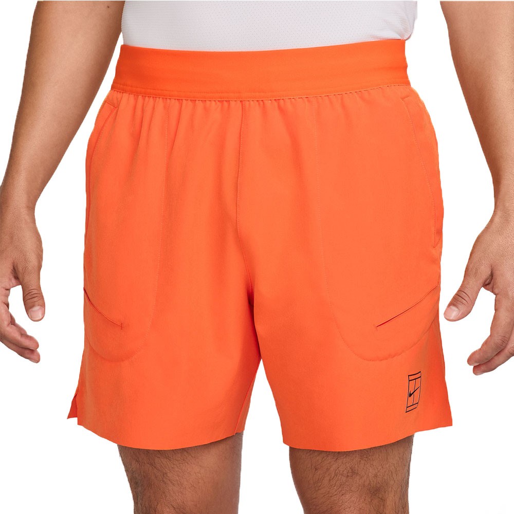 Image of Nike Court Advantage Pantaloncini Tennis 6" Safety Arancio Uomo L068