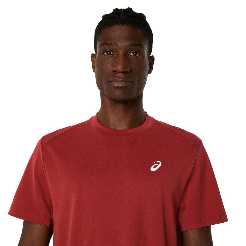 Image of Asics Maglia Tennis Court Burnt rosso Uomo L068