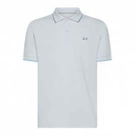 Sun 68 Polo Smallstripe Bianco Uomo