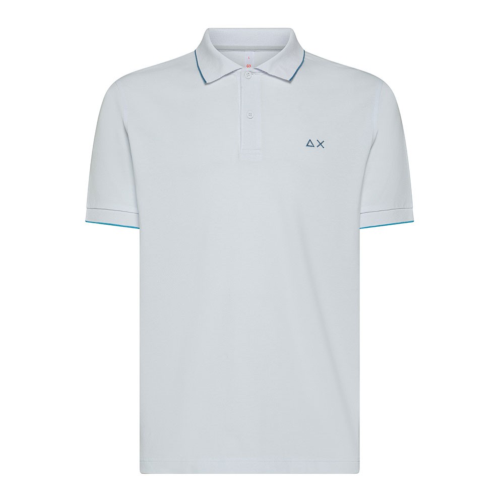 Image of Sun 68 Polo Smallstripe Bianco Uomo M068